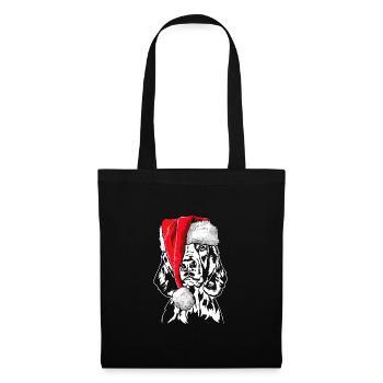 Père Noël gallois Springer Spaniel Wilsigns - Sac en tissu - noir - Devant