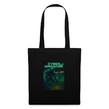 Cyberpunk Farming – Field Work of the Future - Tote Bag - black - Front