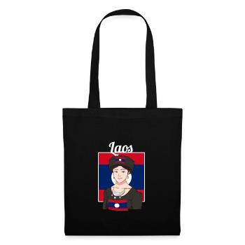 Laos Laote Laotian filles robe Lao I cadeau - Sac en tissu - noir - Devant