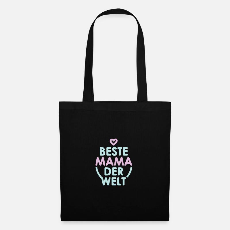 Beste Mama - Stoffbeutel - Schwarz