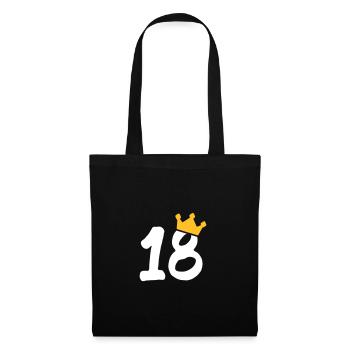 18 crown 18 birthday 18 years - Tote Bag - black - Front