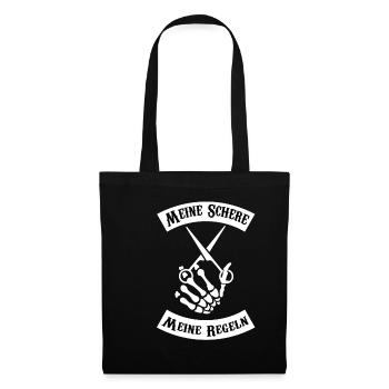 Salon de coiffure salon de coiffure salon de coiffure salon de coiffure cadeau - Sac en tissu - noir - Devant