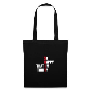 30 - Sac en tissu - noir - Devant