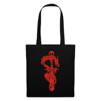 The Red Dragon and the Sword - Tote Bag - black - Front