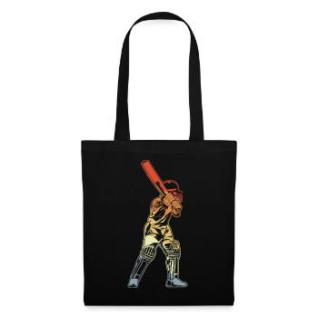 Retro Cricket Batter - Tote Bag - black - Front