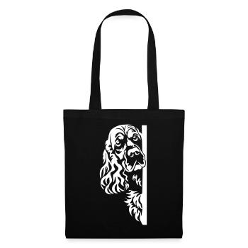 English Cocker Spaniel Head "Black Edition" - Tote Bag - black - Front