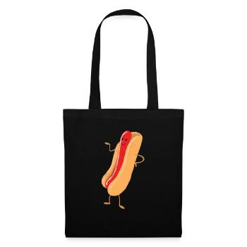 cute human hot dog - Tote Bag - black - Front
