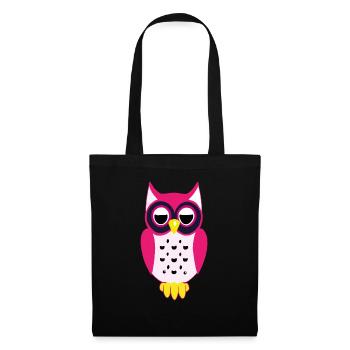 Owl - Tote Bag - black - Front