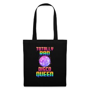 Lustige Retro Groovy Club Vintage Disco Ball Party - Stoffbeutel - Schwarz - Vorne