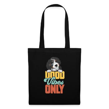 Bernedoodle Dog - Tote Bag - black - Front