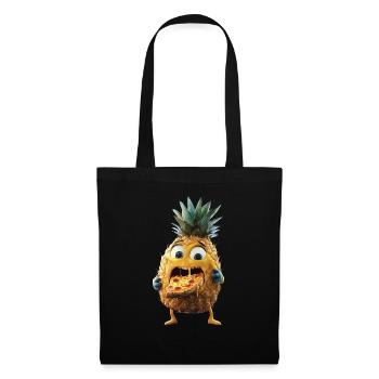 Ananas - Stoffbeutel - Schwarz - Vorne