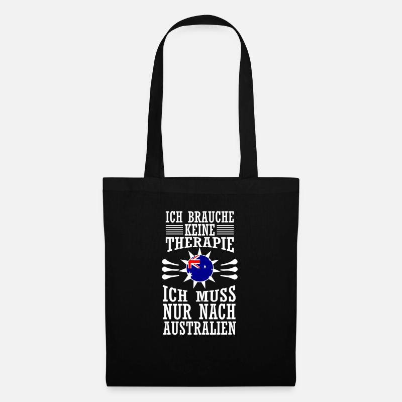 Australien - Stoffbeutel - Schwarz