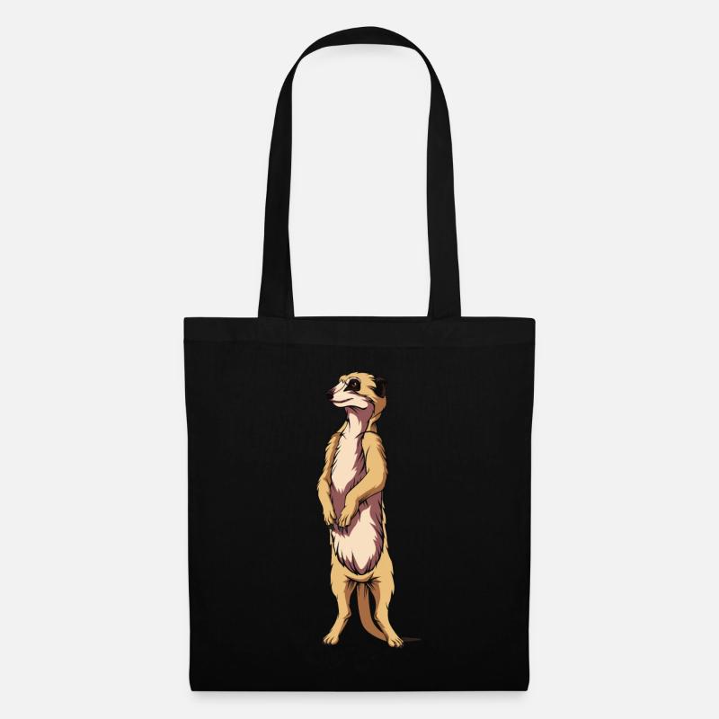 suricates - Sac en tissu - noir