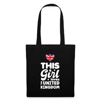 Grande-Bretagne Flag Union Jack Flag Londres Royaume-Uni - Sac en tissu - noir - Devant