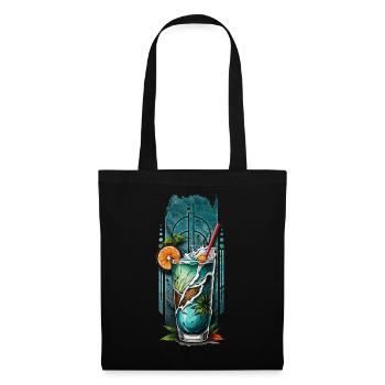 Délice de l’île : Cocktail tropical Bliss - Sac en tissu - noir - Devant