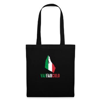 Italien Italiener Vaffanculo - Stoffbeutel - Schwarz - Vorne