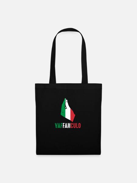 Italien Italiener Vaffanculo - Stoffbeutel - Schwarz