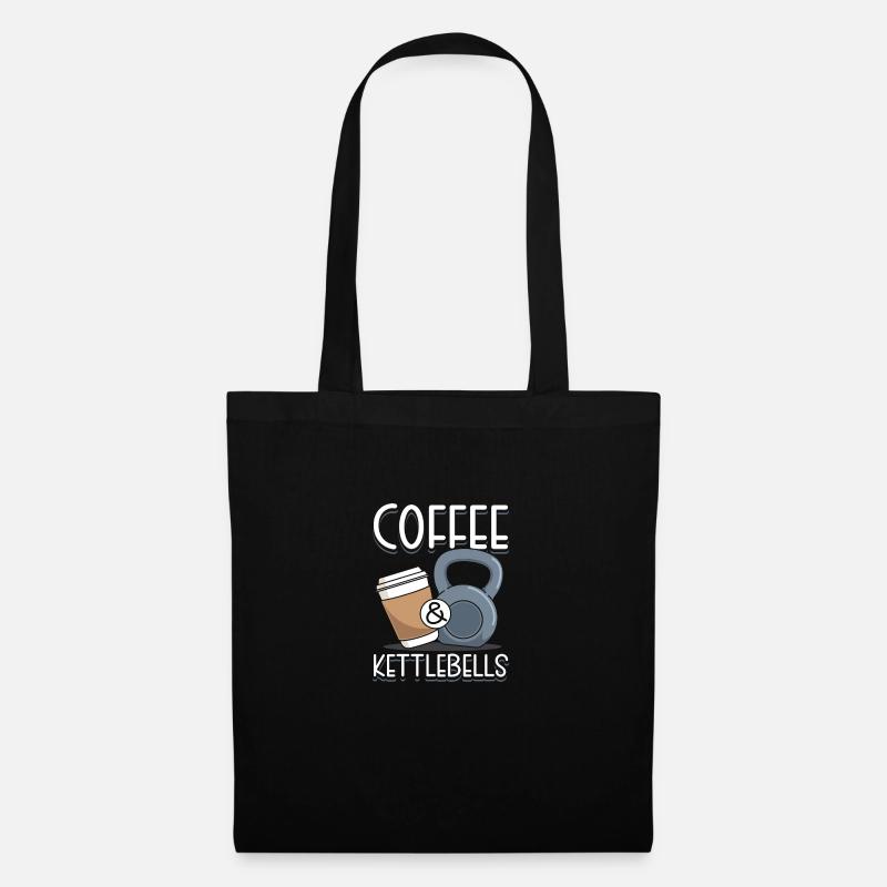 Coffee & Kettlebells - Stoffbeutel - Schwarz