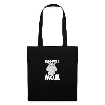 Ragdoll Mom - Stoffbeutel - Schwarz - Vorne