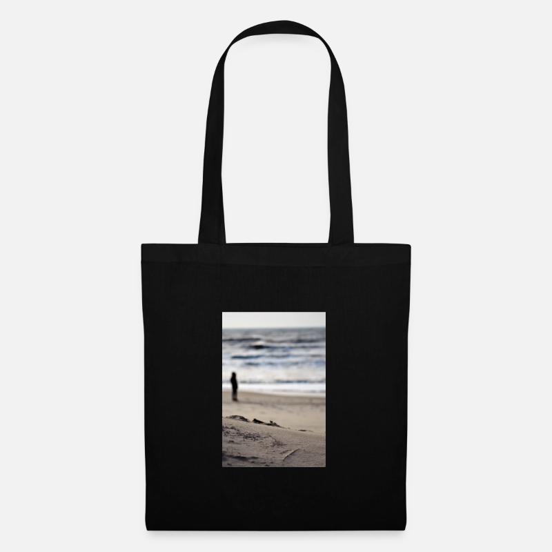 Strand in Dänemark - Stoffbeutel - Schwarz