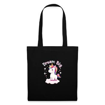 Dream Big Unicorn Inspiration for Unicorn Lovers - Tote Bag - black - Front