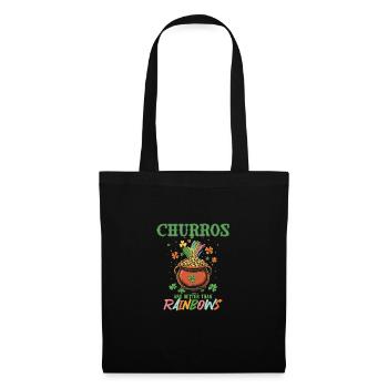 Les churros valent mieux que les arcs-en-ciel pour la Saint-Patrick - Sac en tissu - noir - Devant