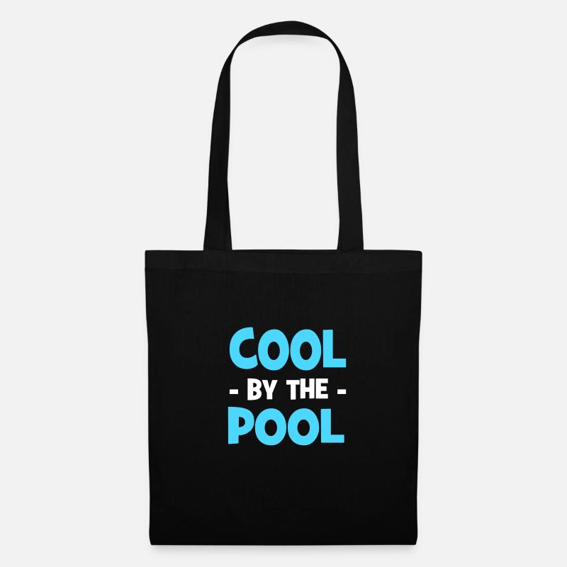 cool by the pool - Stoffbeutel - Schwarz