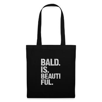 Men's Bald Gift Idea Bald Is Beautiful - Tote Bag - black - Front