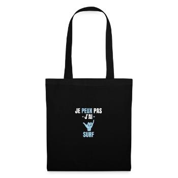 I can't I surf - Tote Bag - black - Front