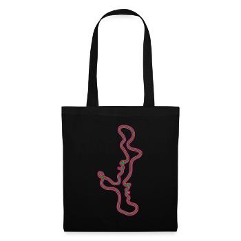 KISS ART LINEART - Sac en tissu - noir - Devant