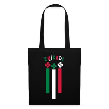 Euskadi croix Basque - Sac en tissu - noir - Devant