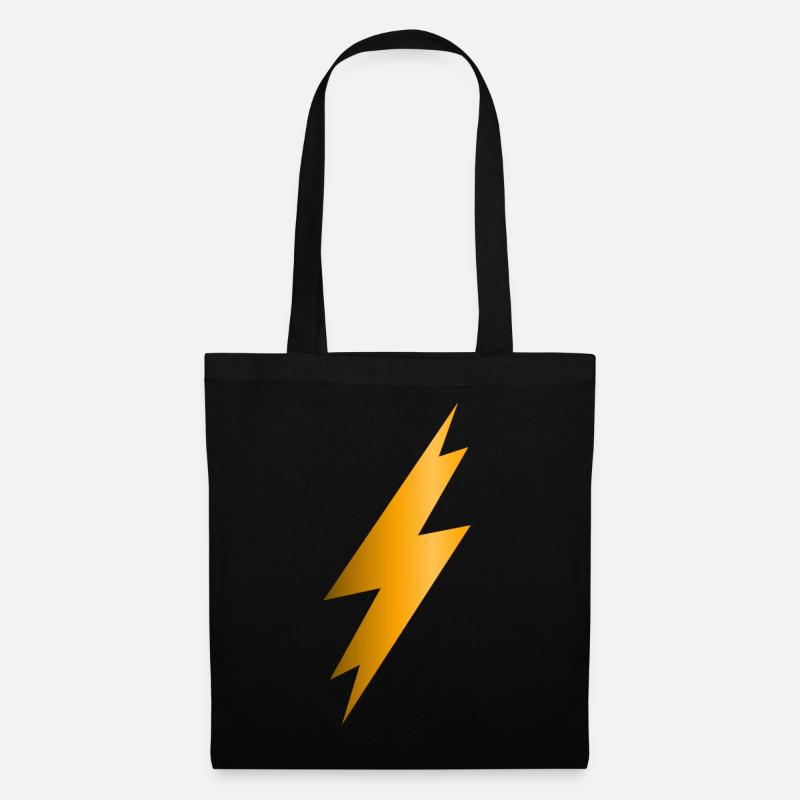 Lightning Bolt - Tote Bag - black