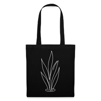 Leaf Silhouette Plant Design - Tote Bag - black - Front