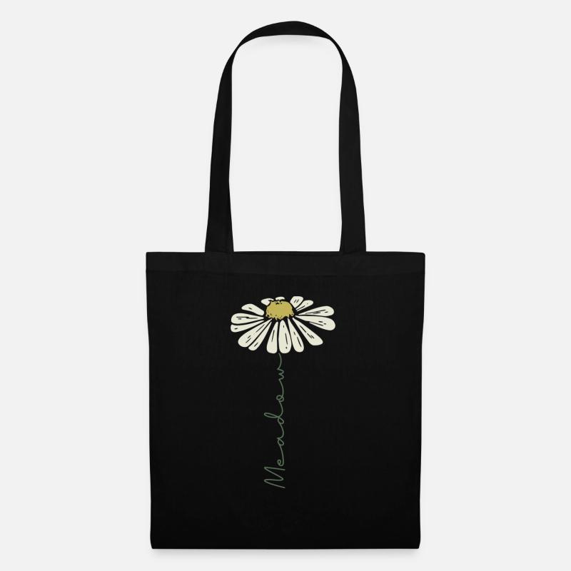 Gänseblume - Stoffbeutel - Schwarz