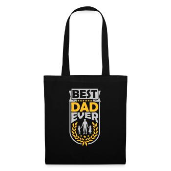 Best Dad Ever Laurel Wreath - Tote Bag - black - Front