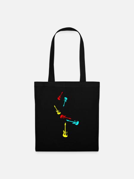 Gitarre Symbol - Stoffbeutel - Schwarz