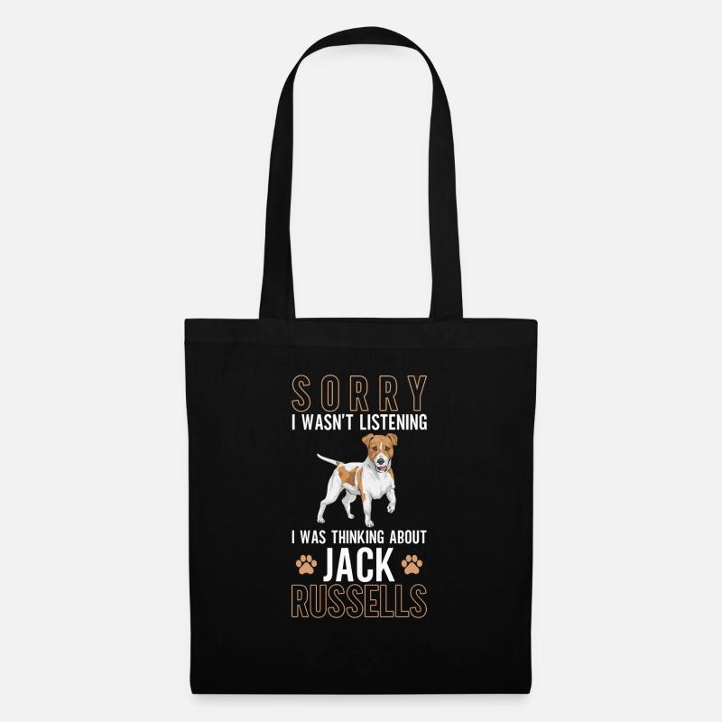 Jack Russell Terrier - Stoffbeutel - Schwarz