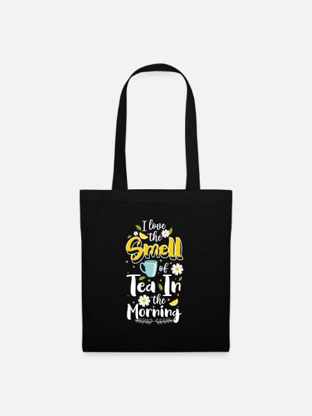 Tee Tasse Erholung Trinken - Stoffbeutel - Schwarz