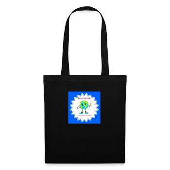 Donne le sourire au monde - Sac en tissu - noir - Devant