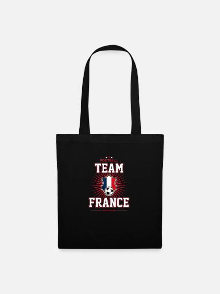 France - Stoffbeutel - Schwarz