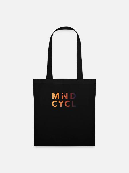 MindCycl Logo Rechteck Colour Gradient - Stoffbeutel - Schwarz