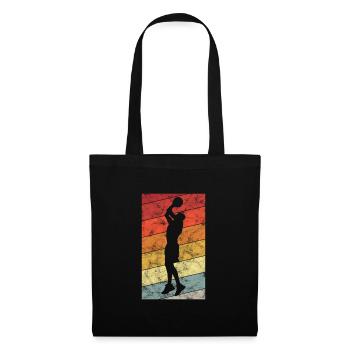 Basketteur basket-ball basketteur - Sac en tissu - noir - Devant