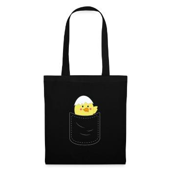 Mignon poche poitrine - Sac en tissu - noir - Devant