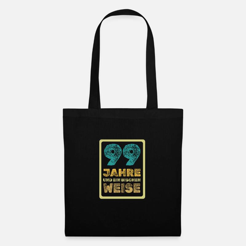 Weisheit 99 - Stoffbeutel - Schwarz