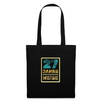 Weisheit 27 - Stoffbeutel - Schwarz - Vorne