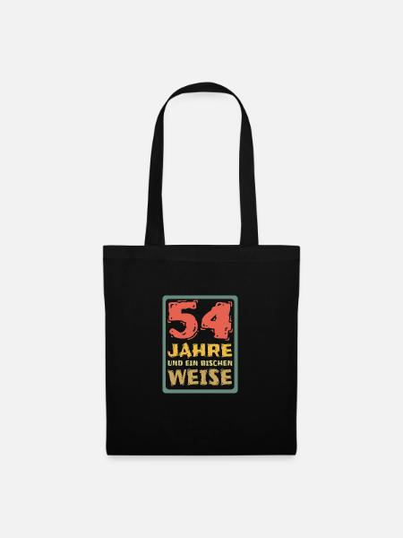 Weisheit 54 - Stoffbeutel - Schwarz