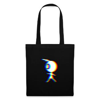 EDM - Alien - Glitch Rave Style - Sac en tissu - noir - Devant