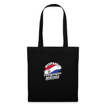 Hispanisches paraguayisches Erbe - USA Heritage Geschenke - Stoffbeutel - Schwarz - Vorne