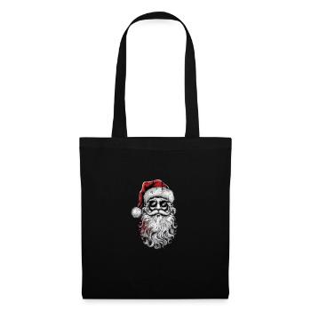 Lunettes de soleil visage de Père Noël avec chapeau barbe Noël - Sac en tissu - noir - Devant