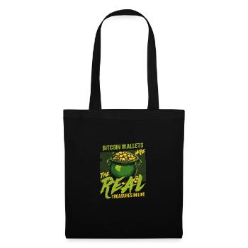 St. Patricks Day Bitcoin Wallets: Die wahren Schätze - Stoffbeutel - Schwarz - Vorne
